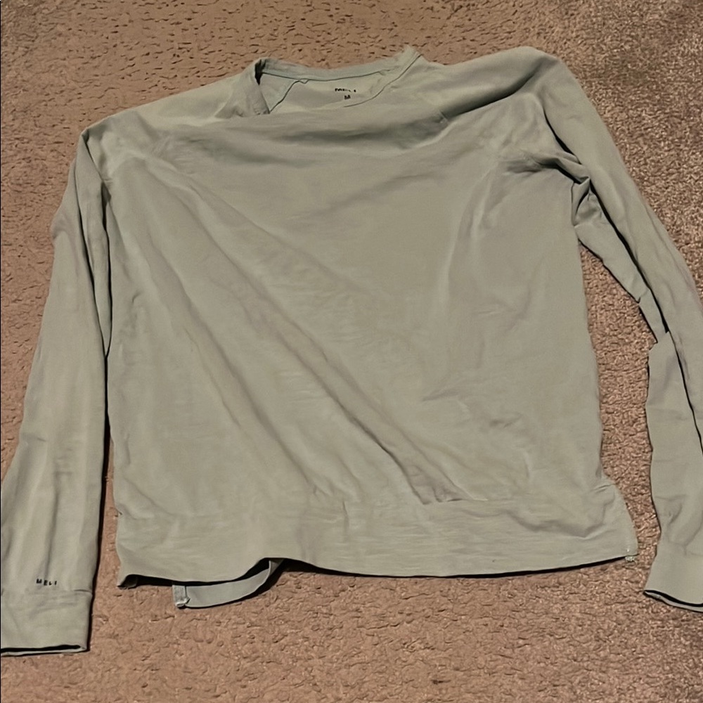 Light green Long Sleeve meli Shirt size medium M women’s